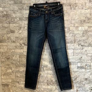 Kut from the kloth, jeans, stretch, straight leg, skinny, denim, embellished
